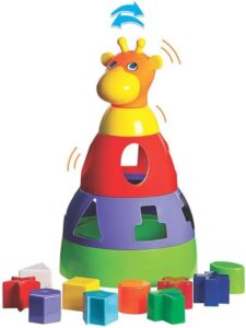 Brinquedo Educativo Girafa Didática com Blocos Merco Toys