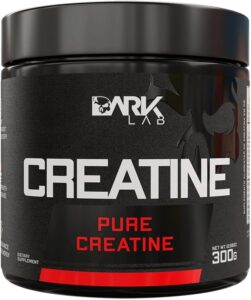 Creatina Pura Dark Lab 300g, Monohidratada 100% de Pureza, Sem Glúten, Sem Sabor