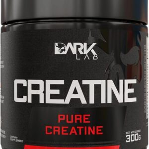 Creatina Pura Dark Lab 300g, Monohidratada 100% de Pureza, Sem Glúten, Sem Sabor