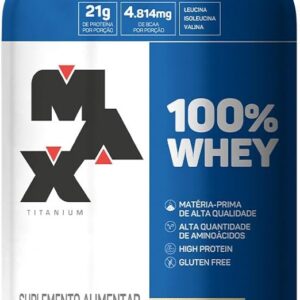 Max Titanium 100% Whey - 900G Baunilha -
